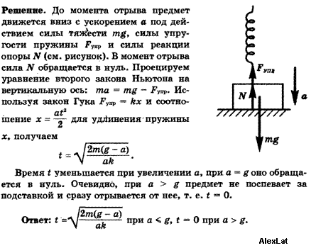 К динамометру привязан груз